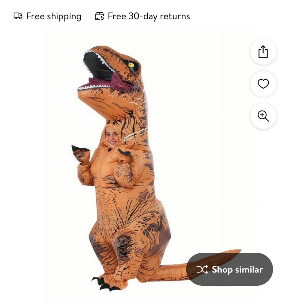 inflatable dinosaur costume